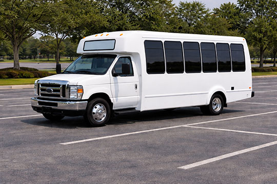 20-passenger minibus available for charter in Midland, TX