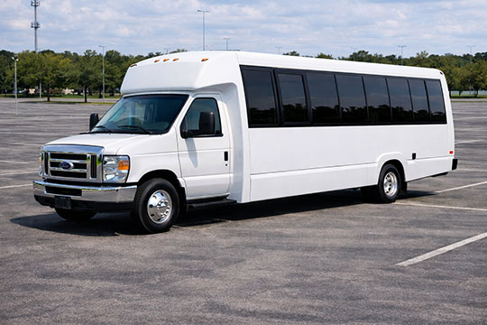 25-passenger minibus available for charter in Midland, TX